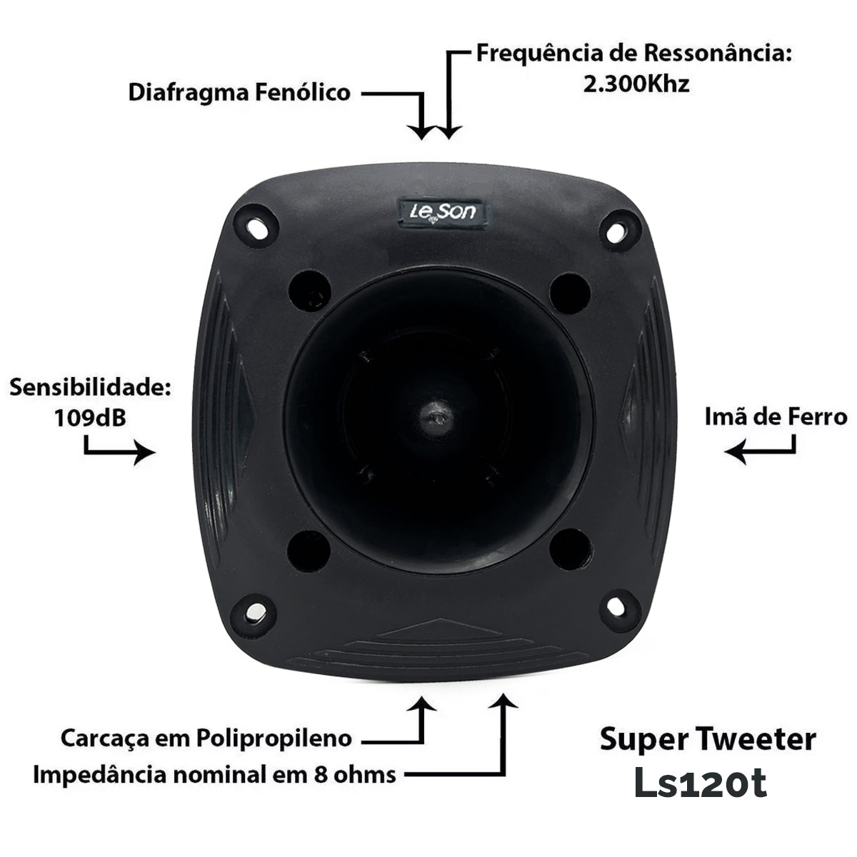 SUPER TWEETER LESON 120WRMS 8OHMS - LS120T