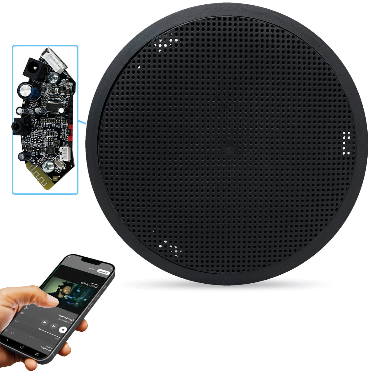 SISTEMA ARANDELA RED 6" 140WRMS 1 ATIVA + 1 PASSIVA PRETA