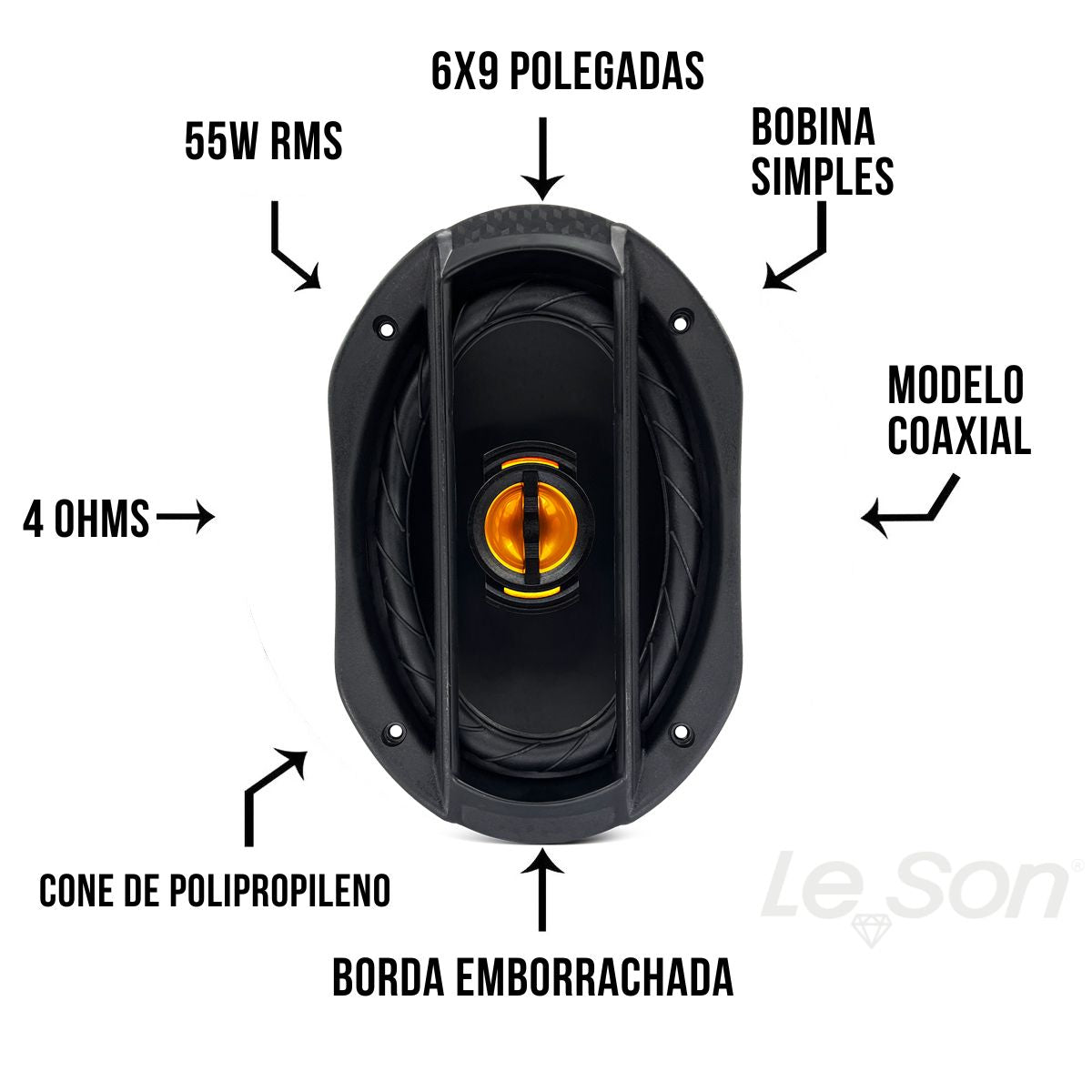 KIT FACIL LESON - FLEX 6" + FLEX 6X9" 220 WRMS (KIT) 4 OHMS