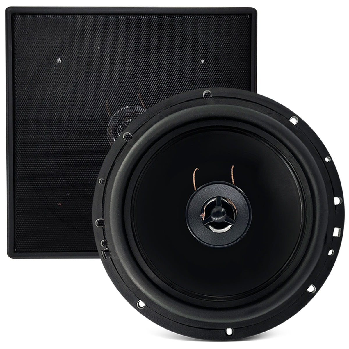 PAR ARANDELA COAXIAL 6" 140WRMS (PAR) 8 OHMS - QUADRADA PRETA