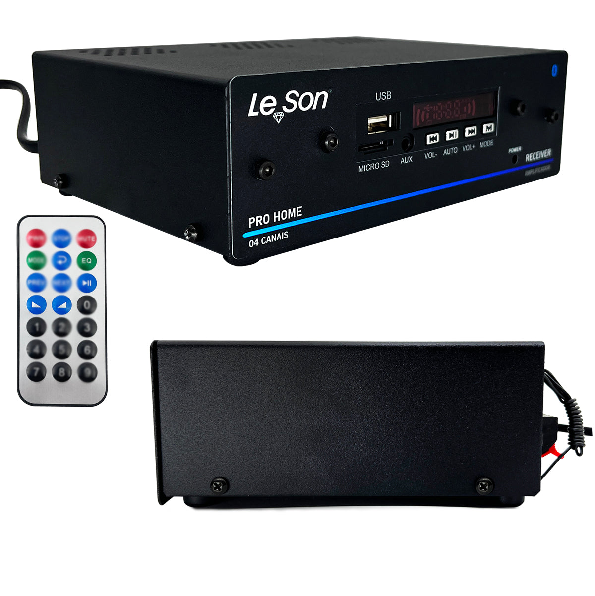RECEIVER LESON PROHOME BT 120W 04 CH ENT P2 AUX