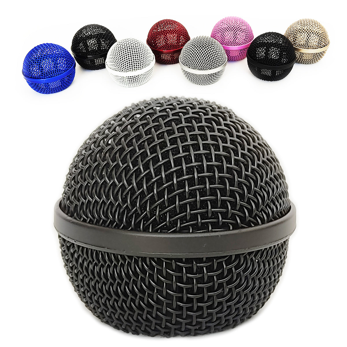 GLOBO DE MICROFONE LE SON REPOSIÇÃO SM58 LS50 MC200 LS58 PRETO FOSCO
