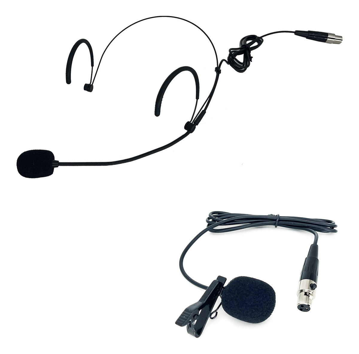 MICROFONE LESON SEM FIO LS 961 CTO 1 LAPELA PRETO + 1 HEADSET PRETO