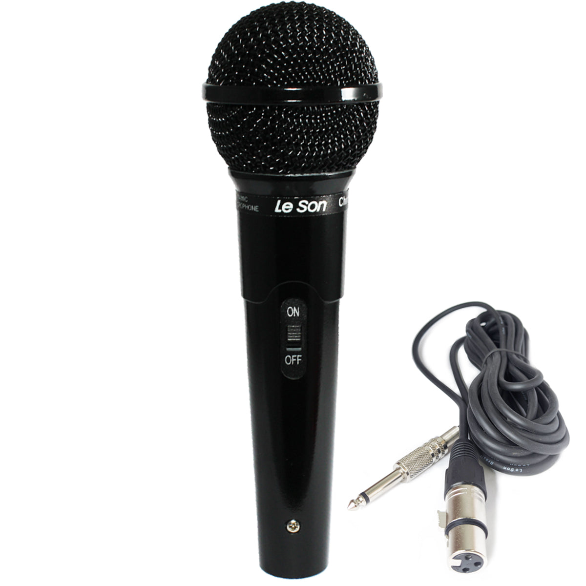 MICROFONE LESON MC-200 DINAMICO PROFISSIONAL PRETO BRILHANTE