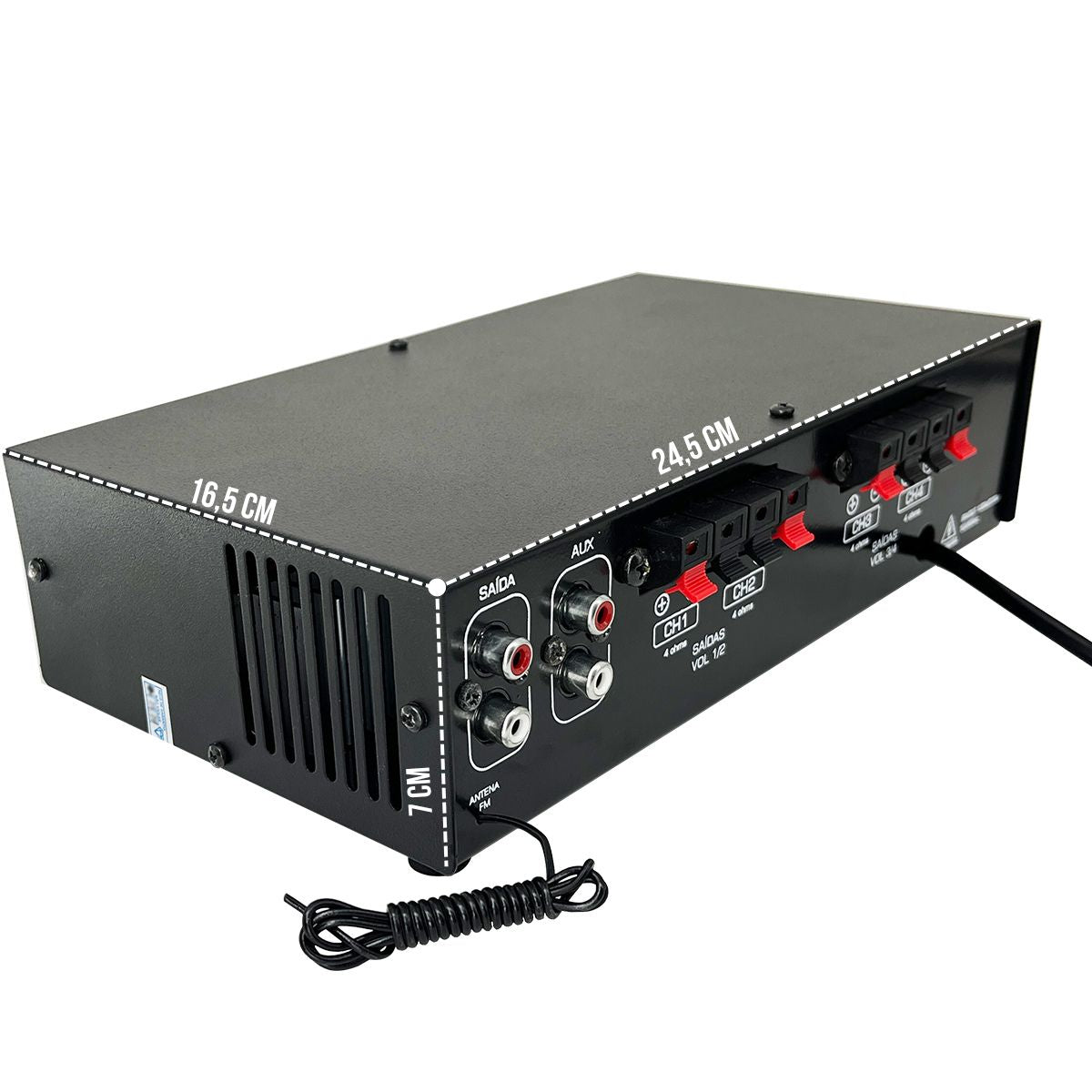 RECEIVER LSA 5000.4 PRO CONT. GRAVES E AGUDOS 1 MIC