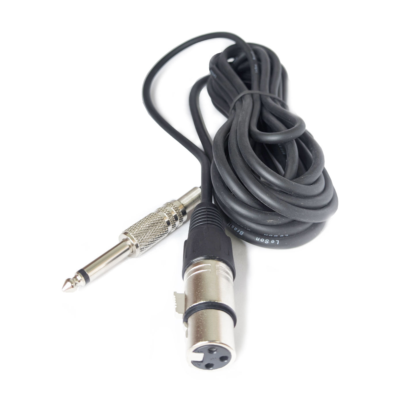 CABO MICROFONE E VIOLÃO MONO XLR / P10 3 METROS LESON