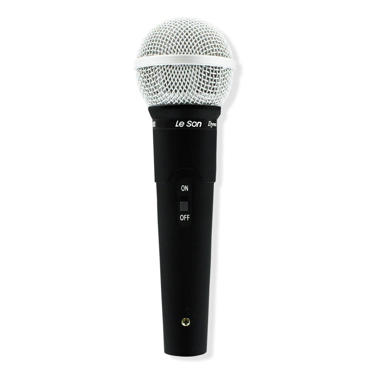 MICROFONE LE SON LS-50 DINÂMICO CARDIOIDE COR PRETO/PRATEADO