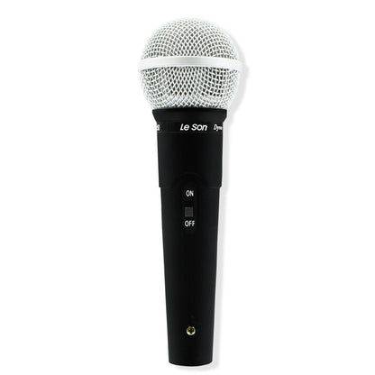 MICROFONE LE SON LS-50 DINÂMICO CARDIOIDE COR PRETO/PRATEADO