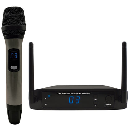 MICROFONES SEM FIO LE SON LS906 16 CANAIS PADRÃO CARDIOIDE COR PRETO