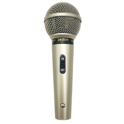 MICROFONE LE SON SM 58 P-4 DINÂMICO CARDIOIDE COR CHAMPANHE