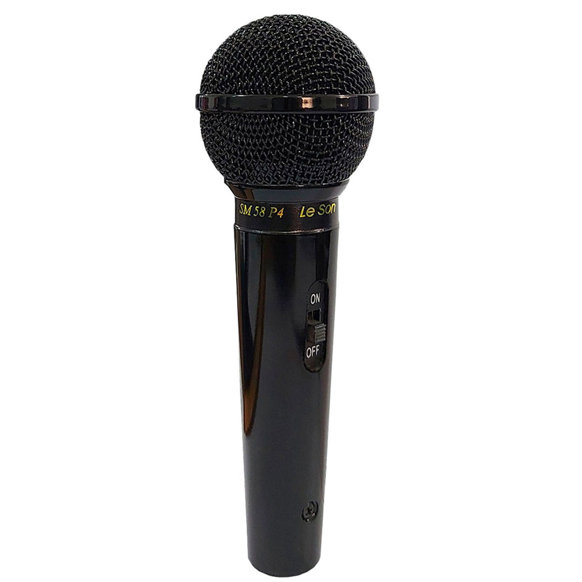 MICROFONE LE SON SM 58 P-4 DINÂMICO E UNIDIRECIONAL PRETO