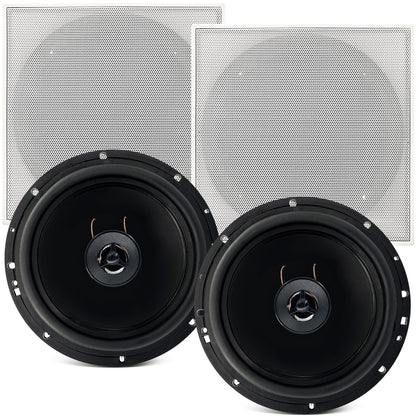 PAR ARANDELA COAXIAL 6" 140WRMS (PAR) 8 OHMS - QUADRADA BRANCA
