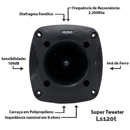 SUPER TWEETER LESON 120WRMS  8OHMS - LS120T