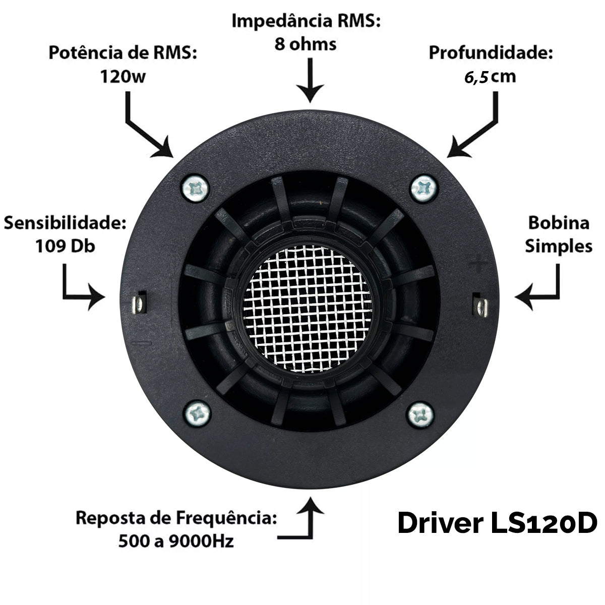 DRIVER LESON 120WRMS (PEÇA) 8 OHMS - LS120D