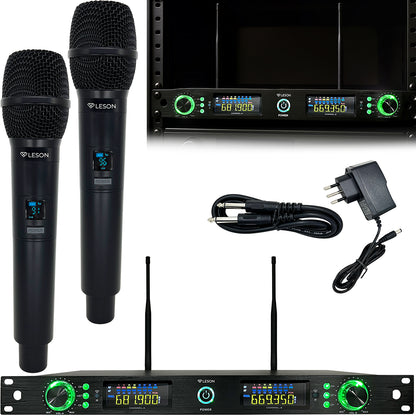 MICROFONE SEM FIO LE SON LSX02 RACK 192 CANAIS COR PRETO