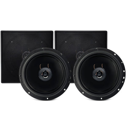 PAR ARANDELA COAXIAL 6" 140WRMS (PAR) 8 OHMS - QUADRADA PRETA
