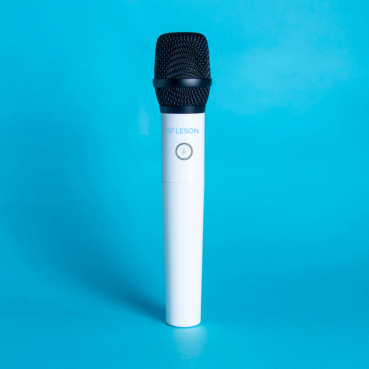MICROFONE AR100 LESON SEM FIO DINÂMICO 10 FREQUÊNCIAS COR BRANCO