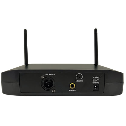 MICROFONES SEM FIO LE SON LS906 16 CANAIS PADRÃO CARDIOIDE COR PRETO
