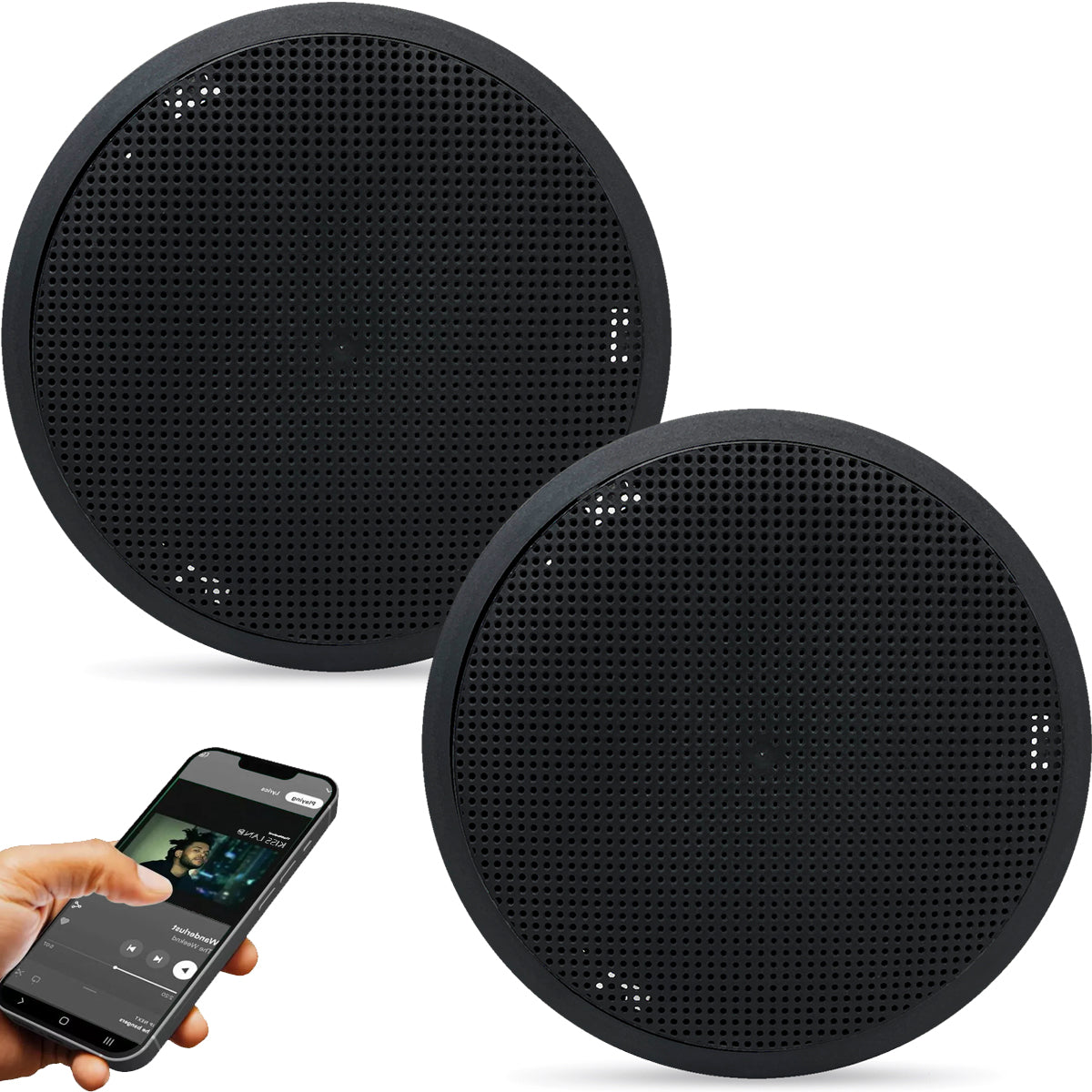 SISTEMA ARANDELA RED 6" 140WRMS 1 ATIVA + 1 PASSIVA PRETA