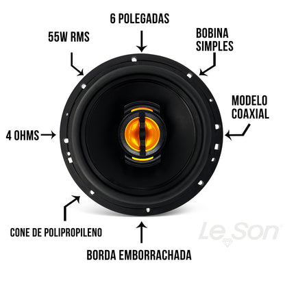 KIT FACIL LESON - FLEX 6" + FLEX 6X9" 220 WRMS (KIT) 4 OHMS
