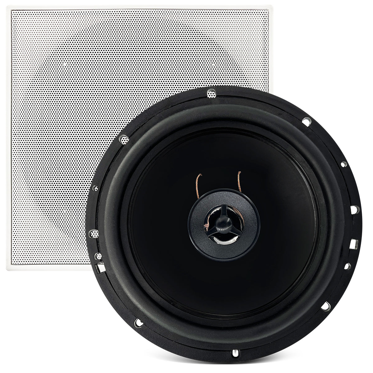 PAR ARANDELA COAXIAL 6" 140WRMS (PAR) 8 OHMS - QUADRADA BRANCA