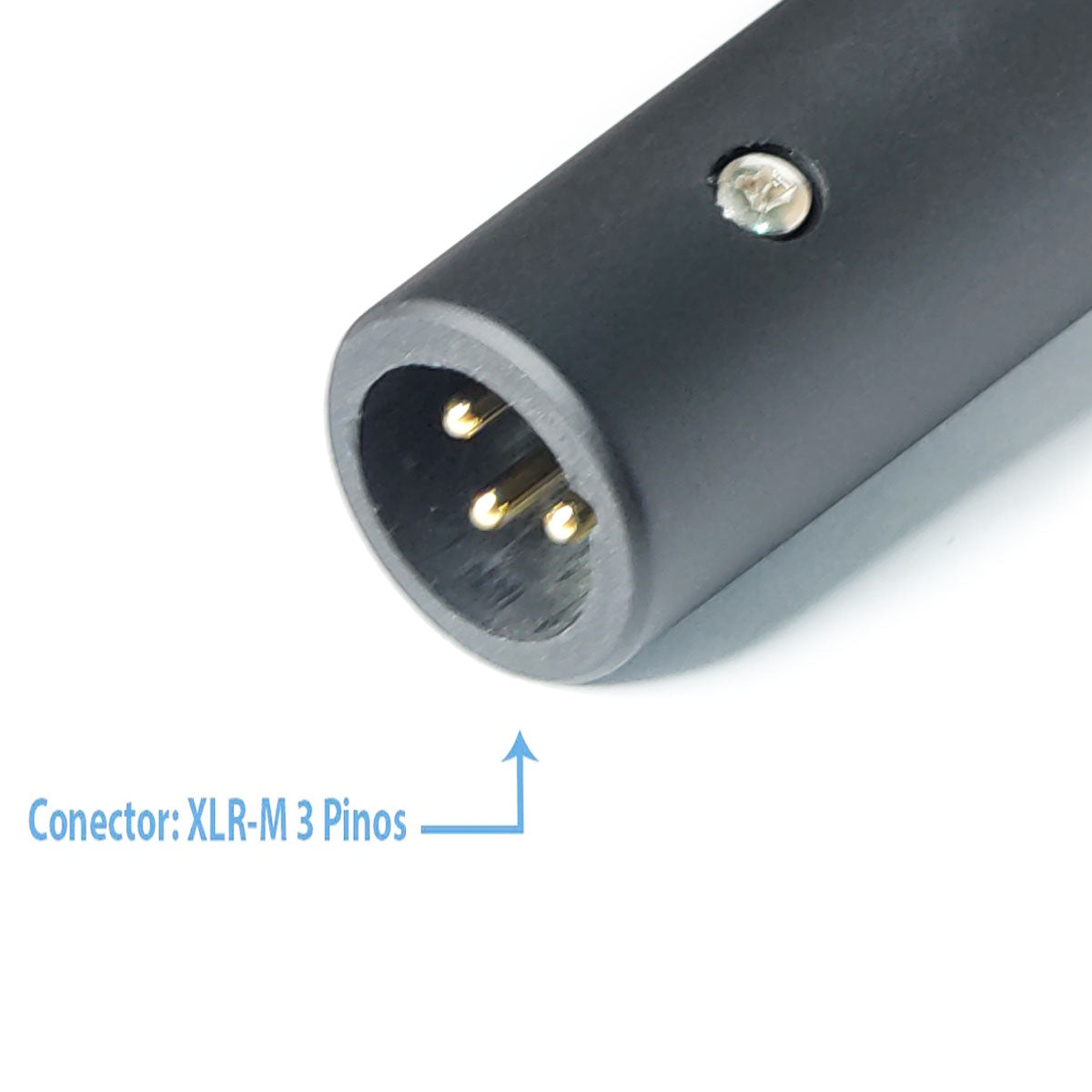 MICROFONE LE SON LS-50 DINÂMICO CARDIOIDE COR PRETO/PRATEADO
