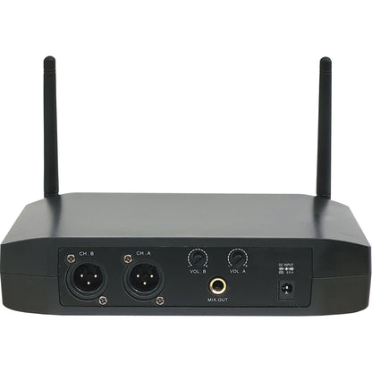 MICROFONE SEM FIO LS 961 TRANSMISSOR + 1 LAPELA + 1 HEADSET PRETO + BASTÃO 2AMLS9624