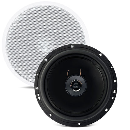 PAR ARANDELA COAXIAL 6" 140WRMS (PAR) 8 OHMS - REDONDA BRANCA
