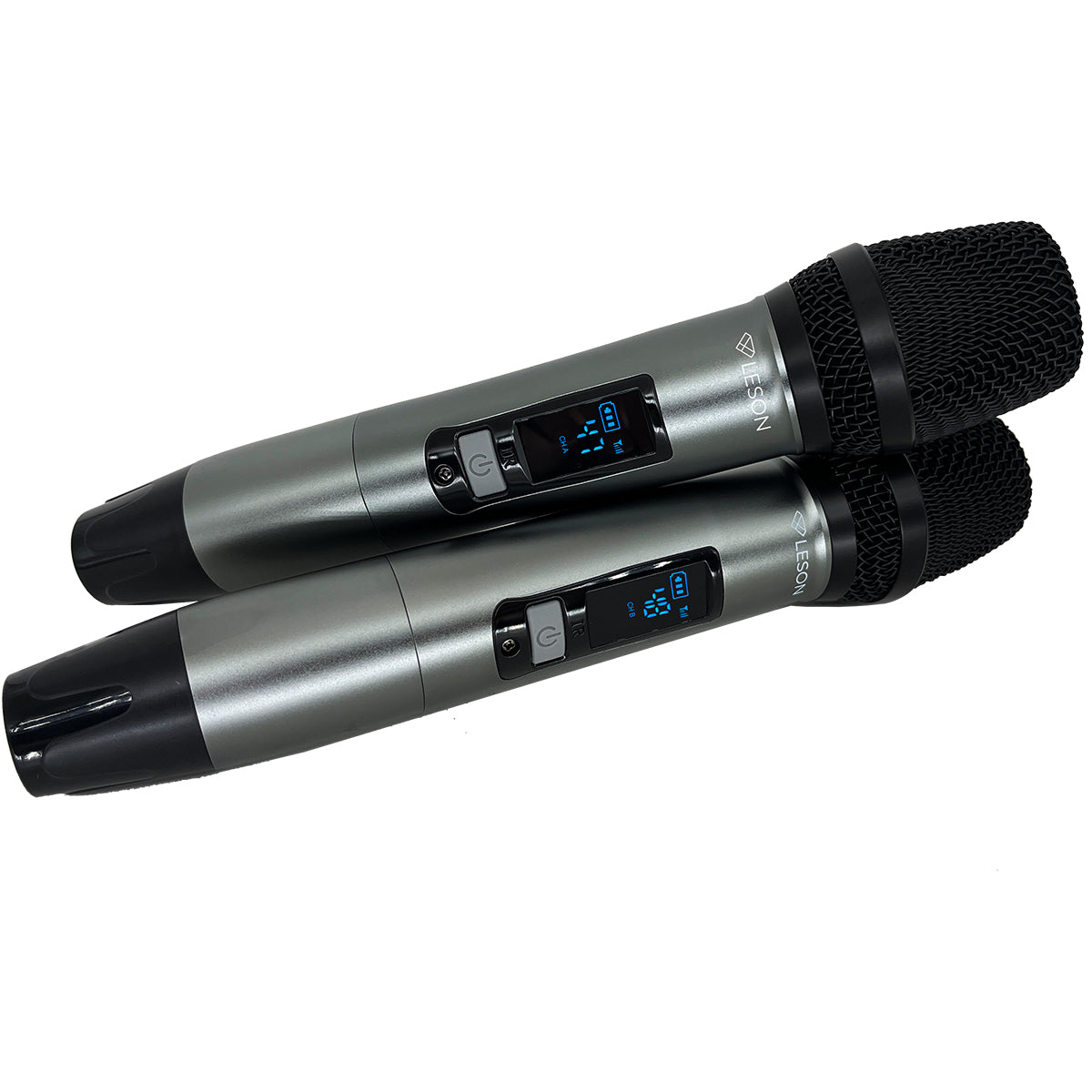MICROFONE SEM FIO DUPLO MULTIFREQUÊNCIA DIGITAL LE SON LS926