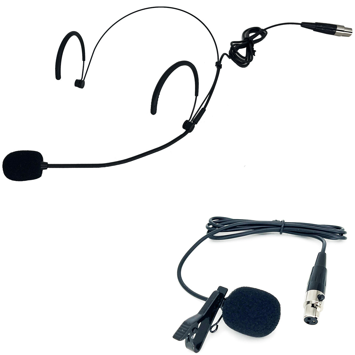 MICROFONE SEM FIO LS 961 TRANSMISSOR + 1 LAPELA + 1 HEADSET PRETO + BASTÃO 2AMLS9624
