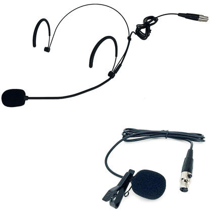 MICROFONE SEM FIO LS 961 TRANSMISSOR + 1 LAPELA + 1 HEADSET PRETO + BASTÃO 2AMLS9624