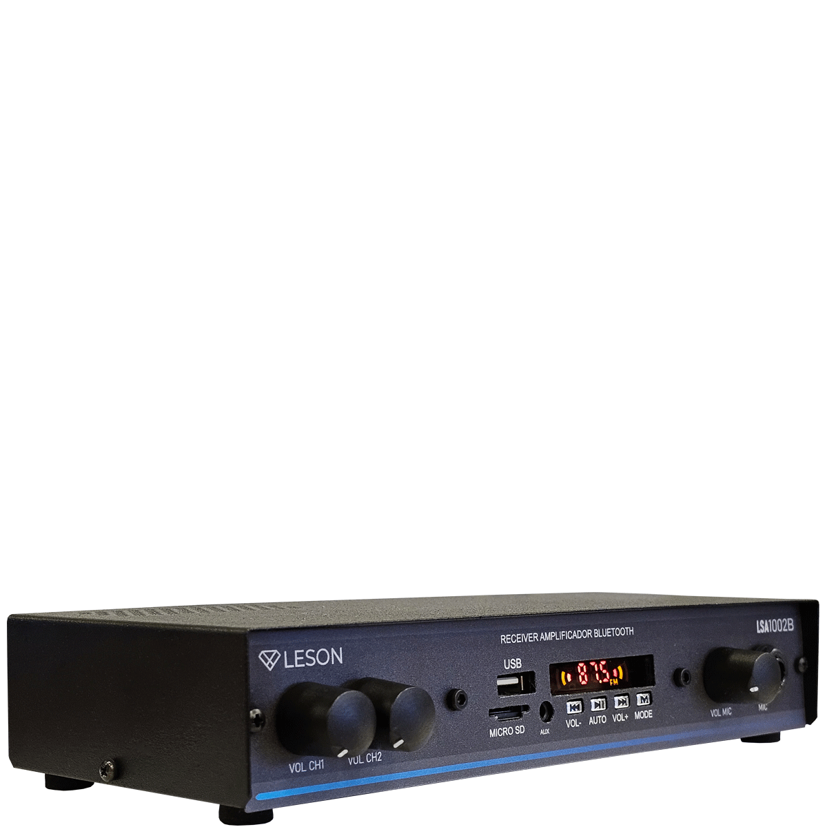 KIT SOM AMBIENTE 4 ARANDELA REDONDA BRANCO + RECEIVER LSA1002