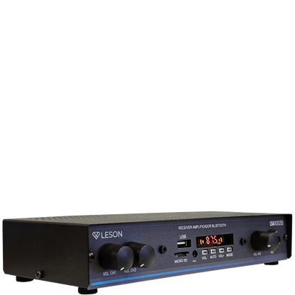 KIT SOM AMBIENTE 4 ARANDELA REDONDA BRANCO + RECEIVER LSA1002