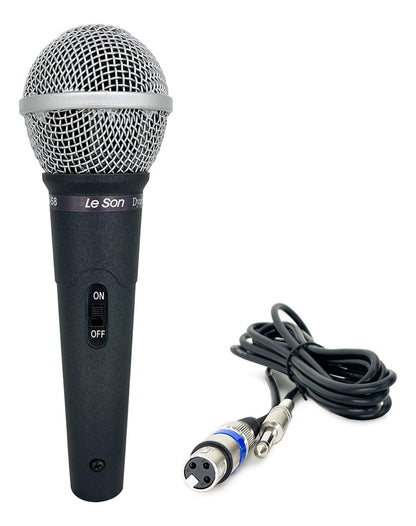 MICROFONE LE SON LS-58 DINÂMICO CARDIOIDE COR CHUMBO