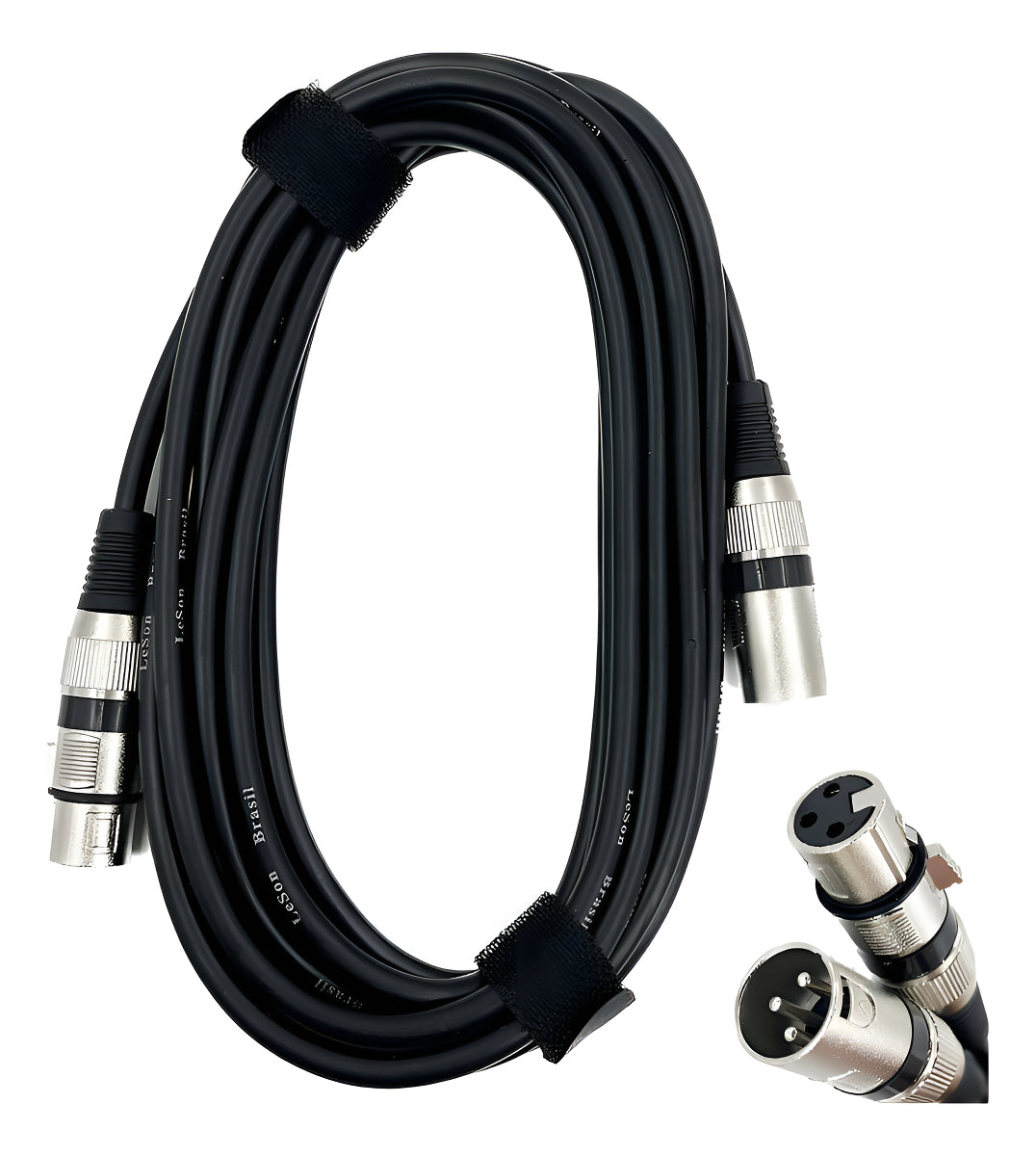 CABO XLR MACHO FÊMEA CANON MICROFONE LESON 5 METROS 3 PINOS