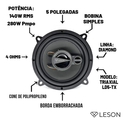 PAR FALANTE LESON DIAMOND 5" 140 WRMS (PAR) 4 OHMS