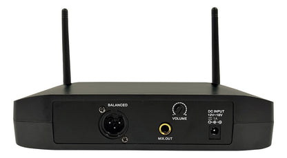 MICROFONE LESON SEM FIO LS 961 CTO 1 LAPELA PRETO + 1 HEADSET PRETO