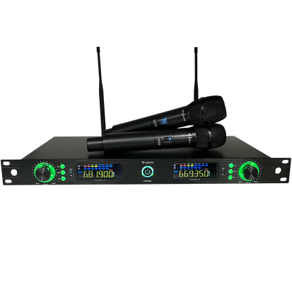 MICROFONE SEM FIO LE SON LSX02 RACK 192 CANAIS COR PRETO