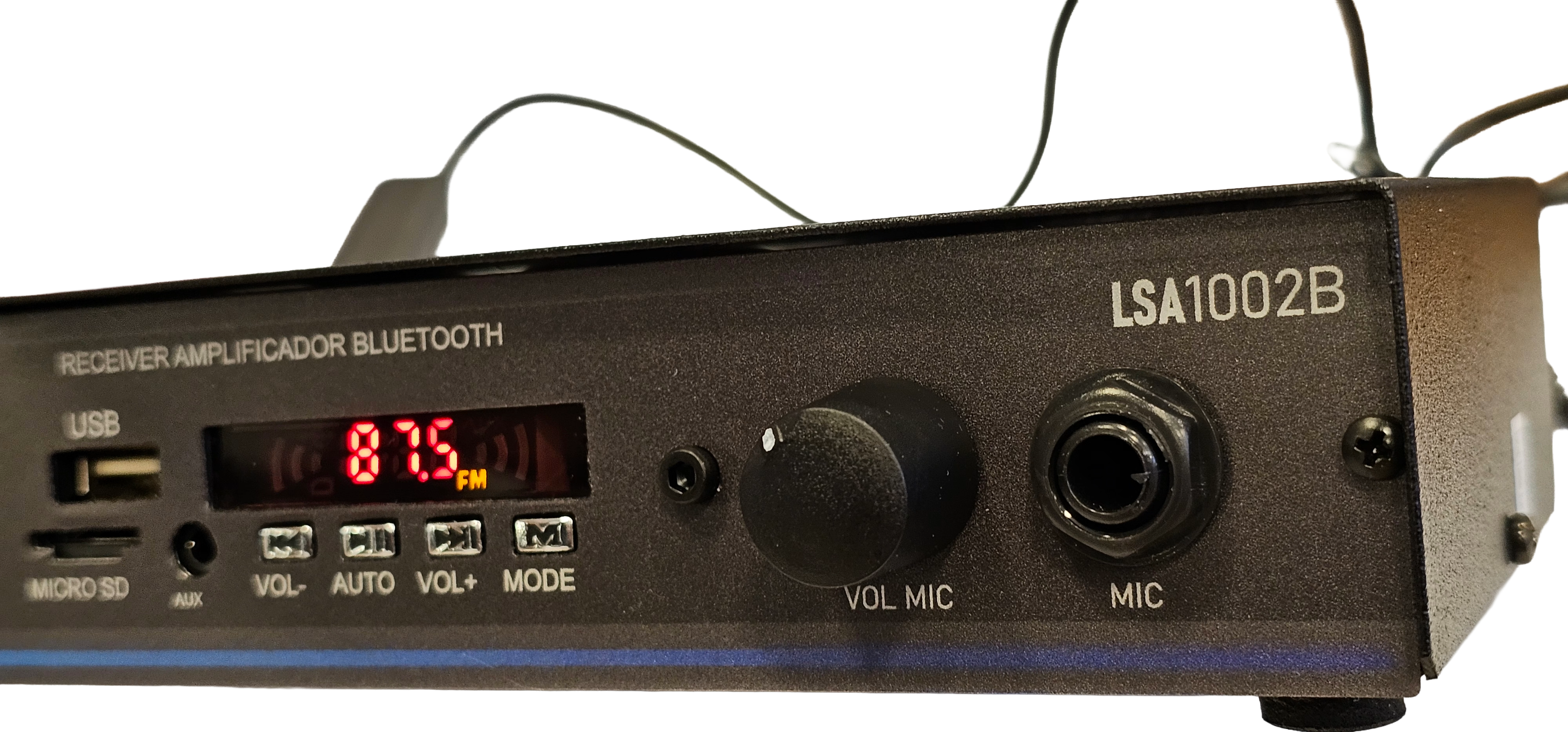 KIT SOM AMBIENTE 4 ARANDELA REDONDA BRANCO + RECEIVER LSA1002