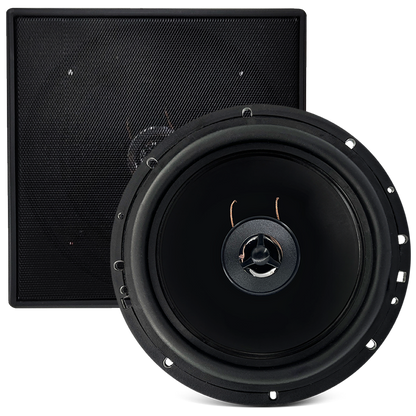 PAR ARANDELA COAXIAL 6" 140WRMS (PAR) 8 OHMS - QUADRADA PRETA